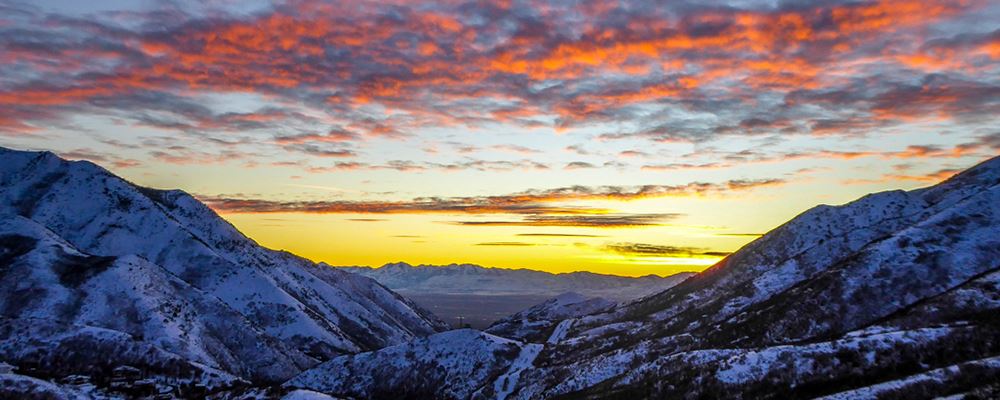 Emigration Canyon looking into Salt Lake Valley by Bill Tobey 