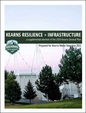 Cover of the Resilience and Infrastructure Element adopted by Kearns in 2021.