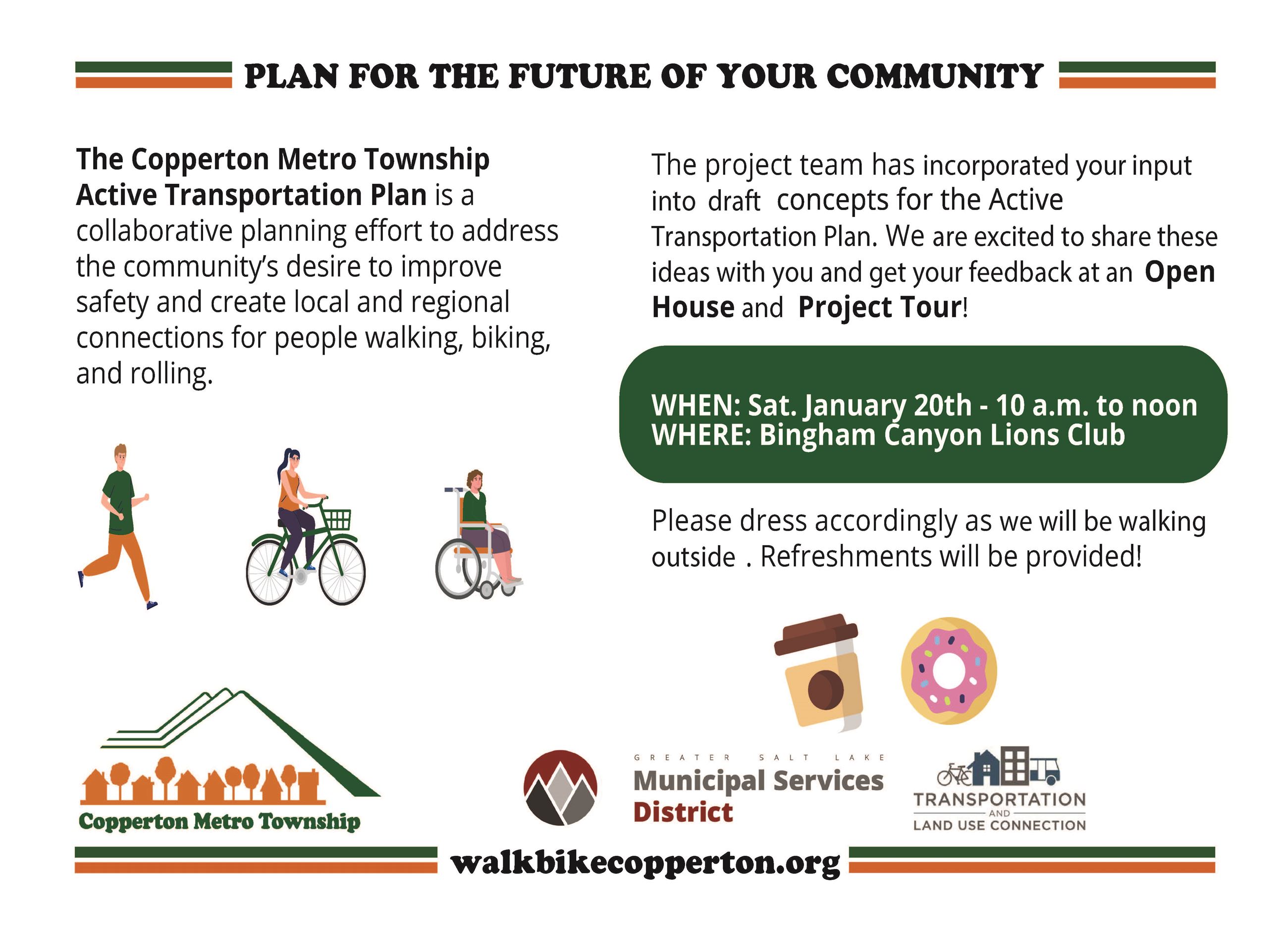 Invitation for Event in Copperton on January 20th.